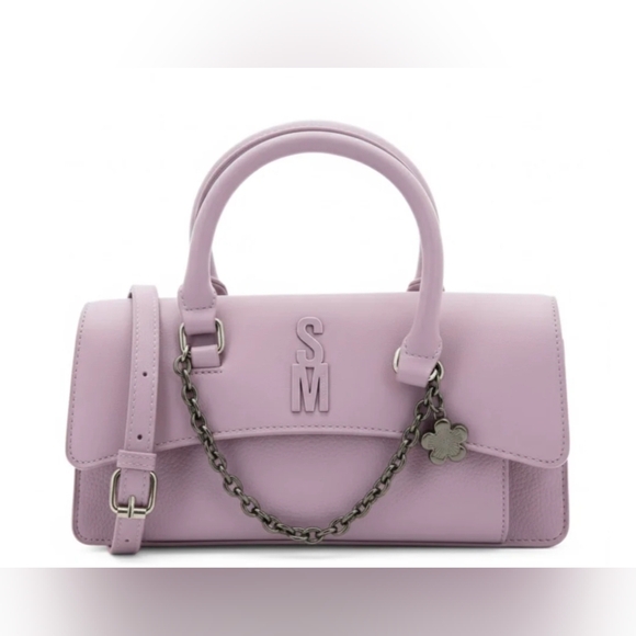 Steve Madden Galactic Lilac Compact Handbag With Chain Accent - Picture 2 of 13